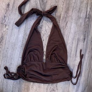 Brown crop halter size L